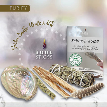 Beginner Yerba Santa Sage Smudge Kit with Guide