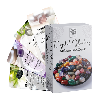 Set of spiritual cards with mystical artwork and messages.