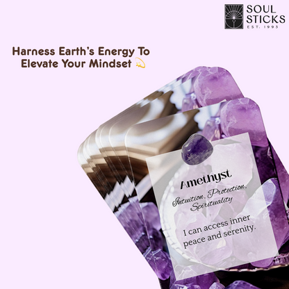 Set of spiritual cards with mystical artwork and messages.
