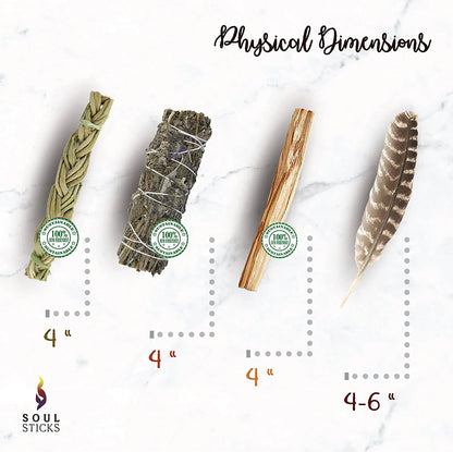 Lavender Sage Smudge Kit with Guide