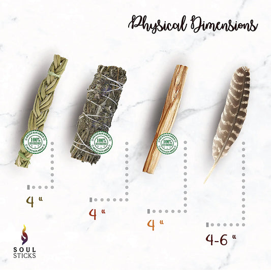 Lavender Sage Smudge Kit with Guide