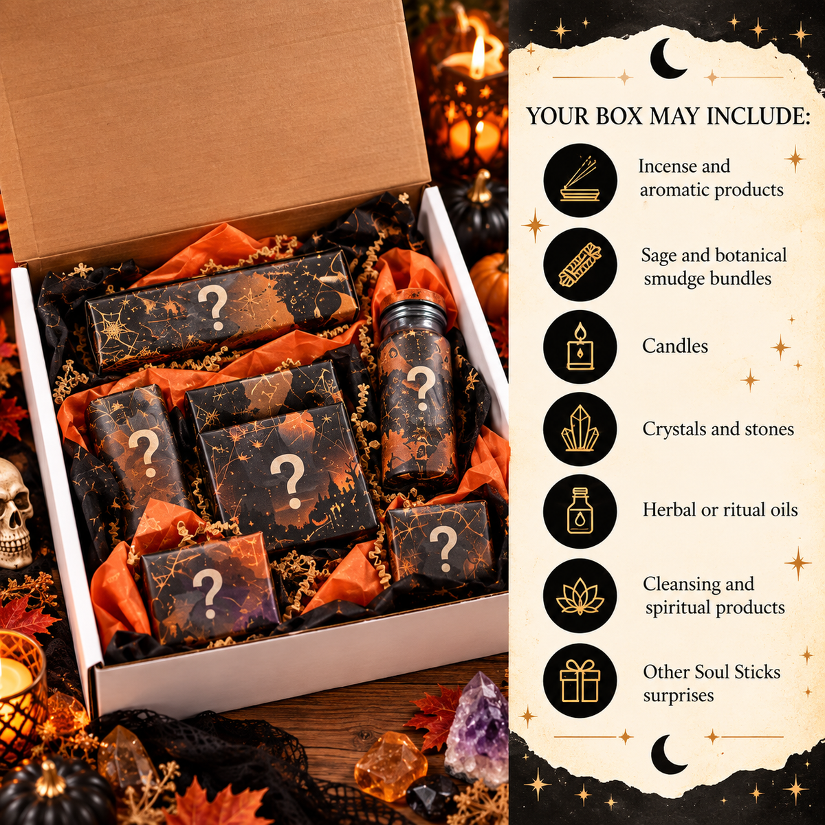 Soul Sticks Halloween Mystery Ritual Box – $59+ Value