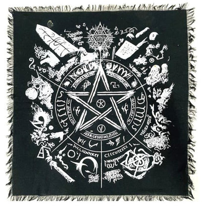 Mystical altar cloth for spiritual rituals, meditation, and ceremonial use
