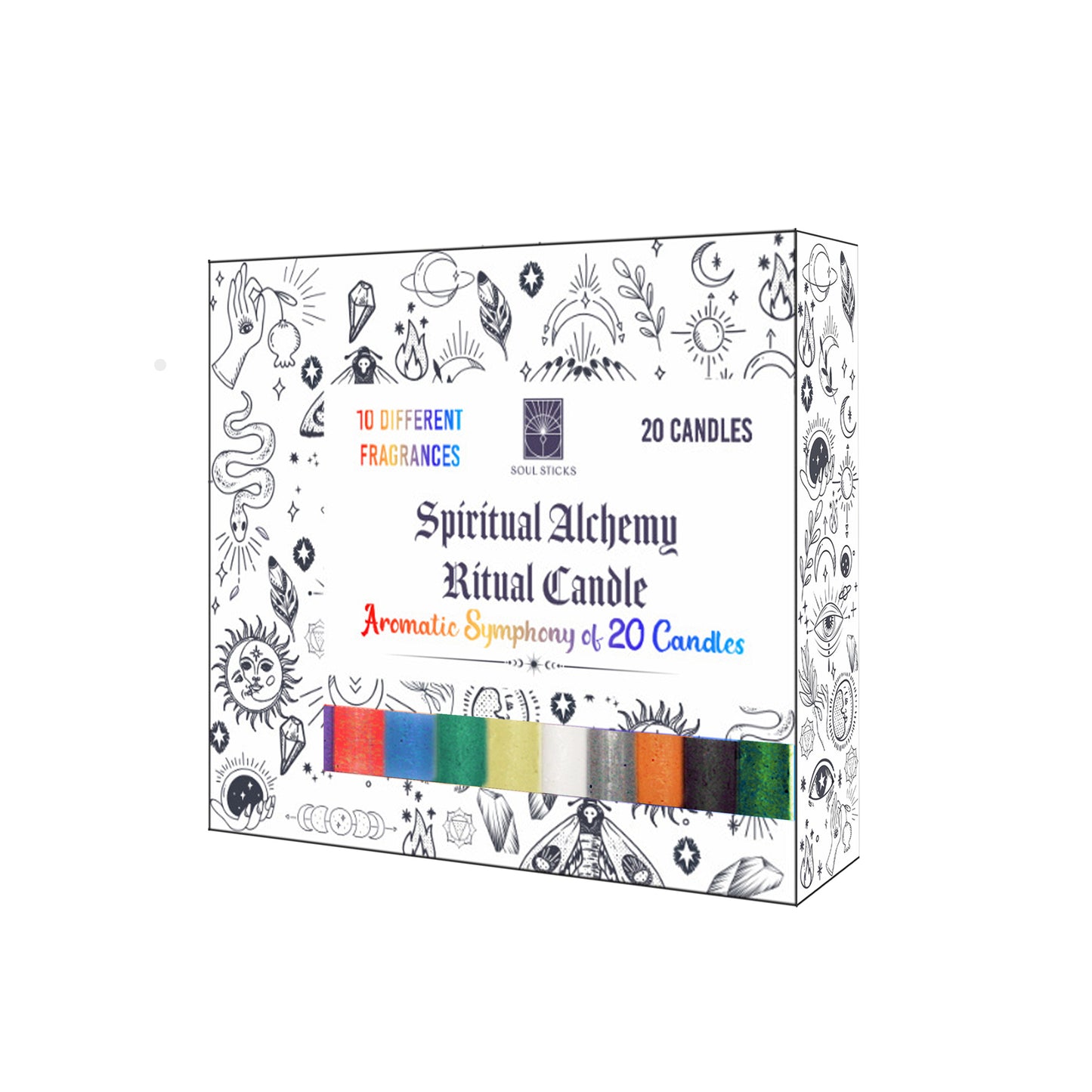 Scented Ritual Chime Candles - 20 Pack