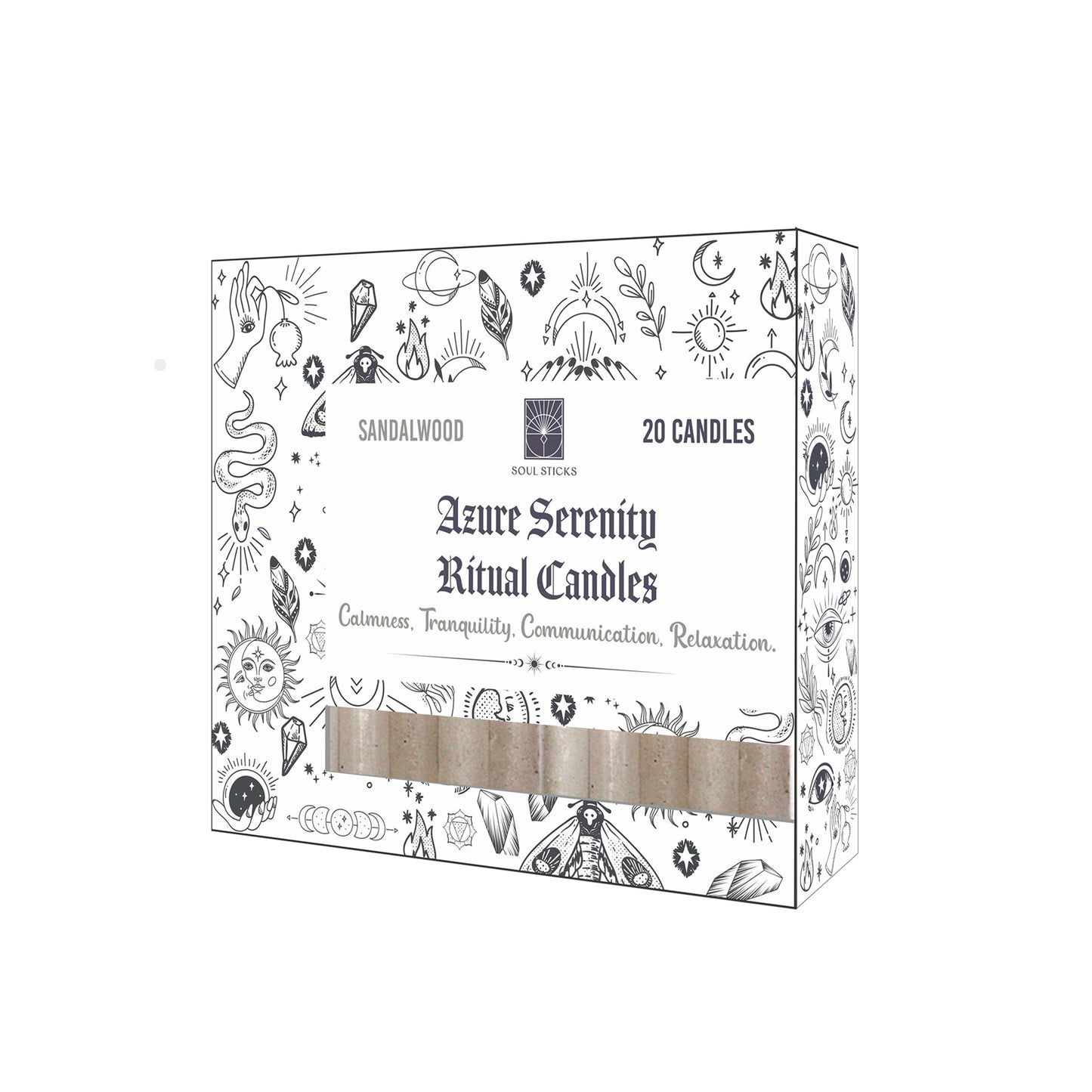 Scented Ritual Chime Candles - 20 Pack