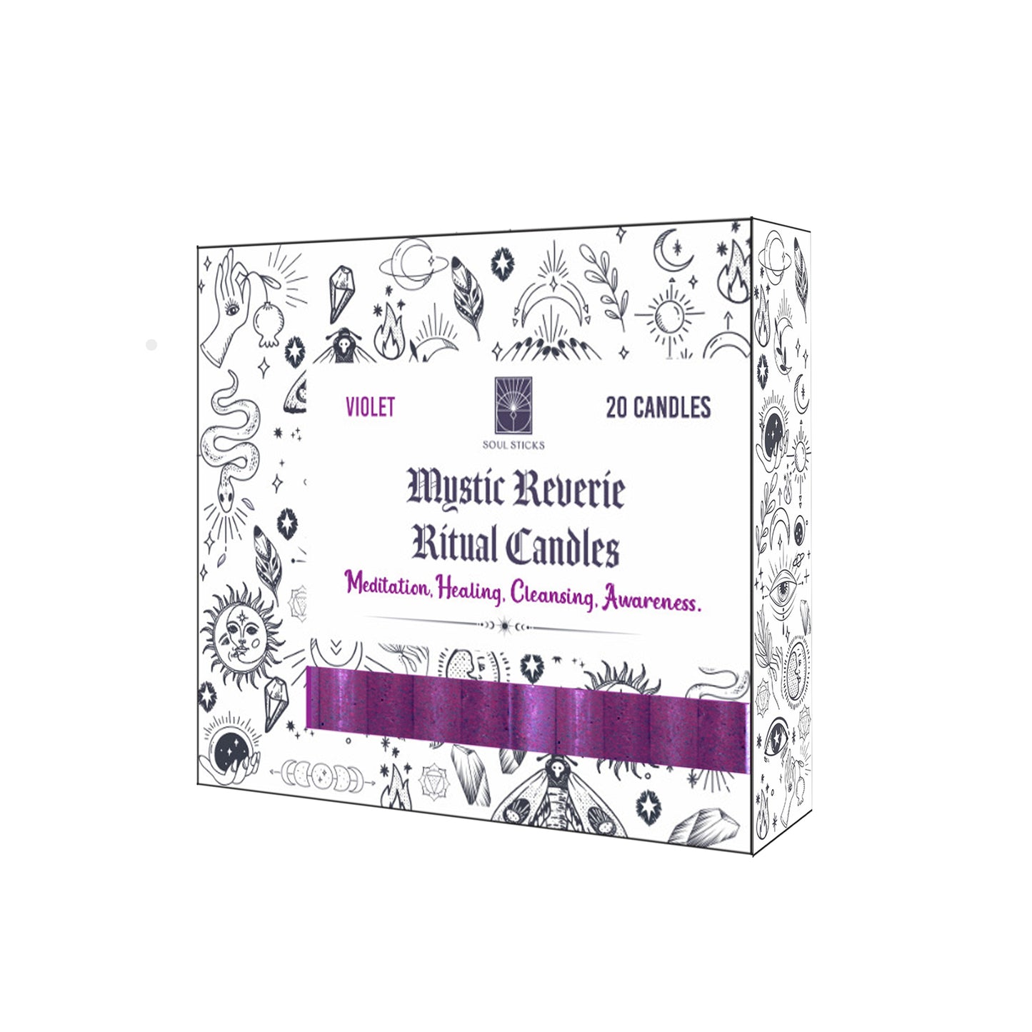 Scented Ritual Chime Candles - 20 Pack