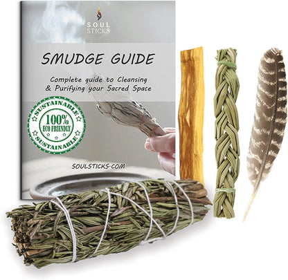 Rosemary Sage Smudge Kit with Guide