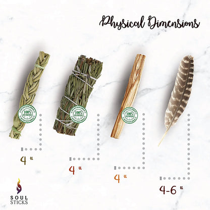 Rosemary Sage Smudge Kit with Guide