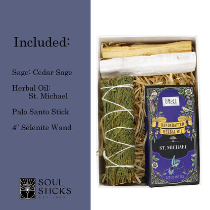 Soul Sticks, St. Michael Intention Kit with Sage