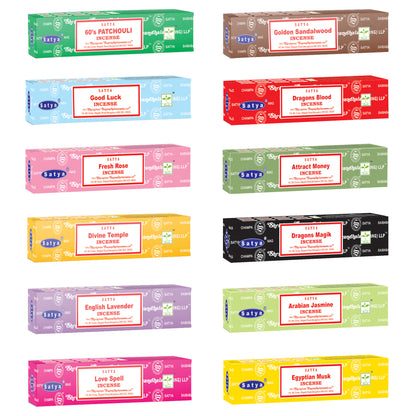 Satya Incense Sticks 3 Pack - Choose Fragrance