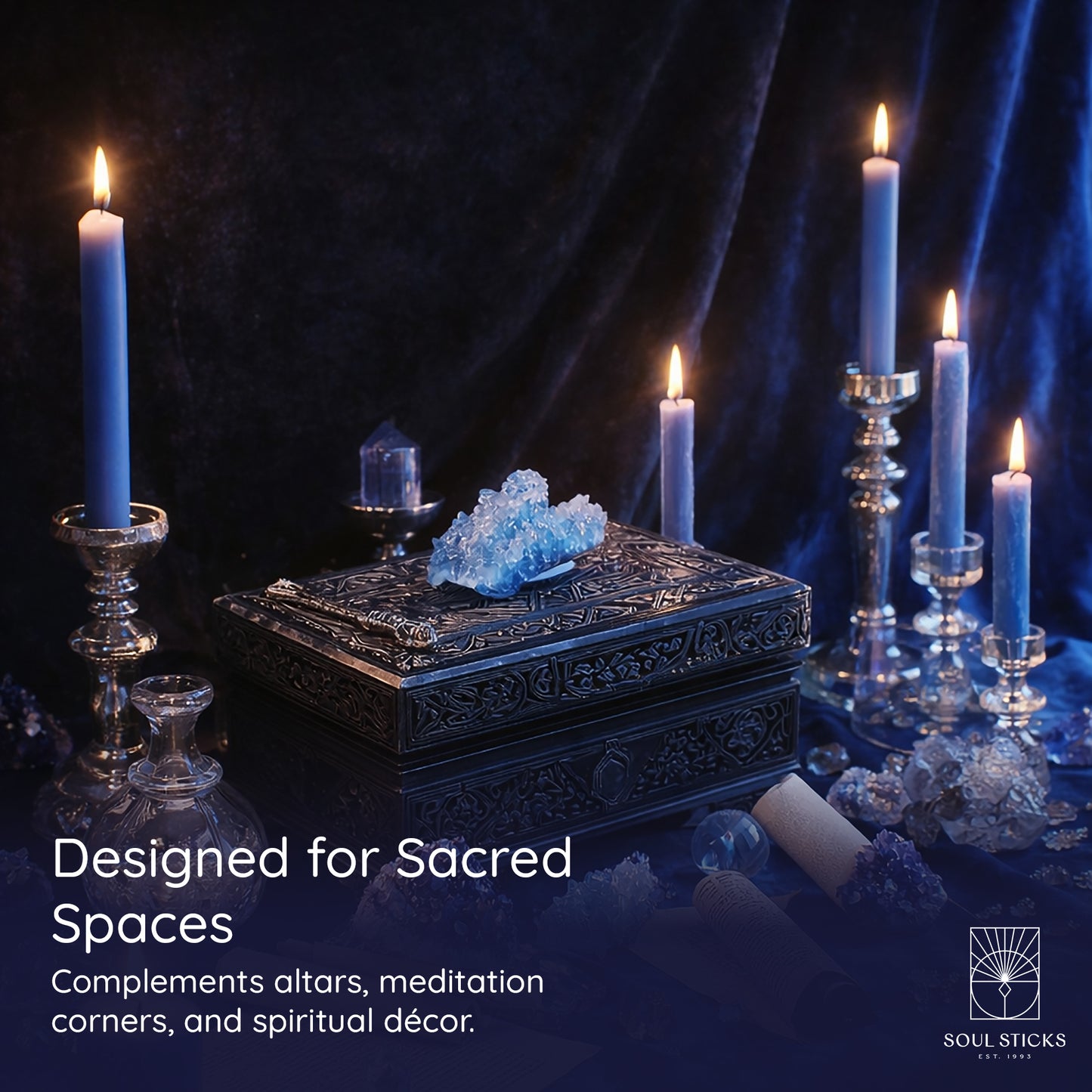 SOUL STICKS 4" Premium Magic Spell Chime Taper Candles Bulk 20 Pack for Rituals, Ceremonies, Meditation, Altar and Spells