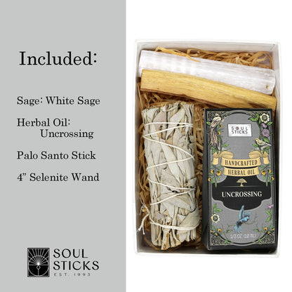 Soul Sticks, Uncrossing Intention Kit with Sage