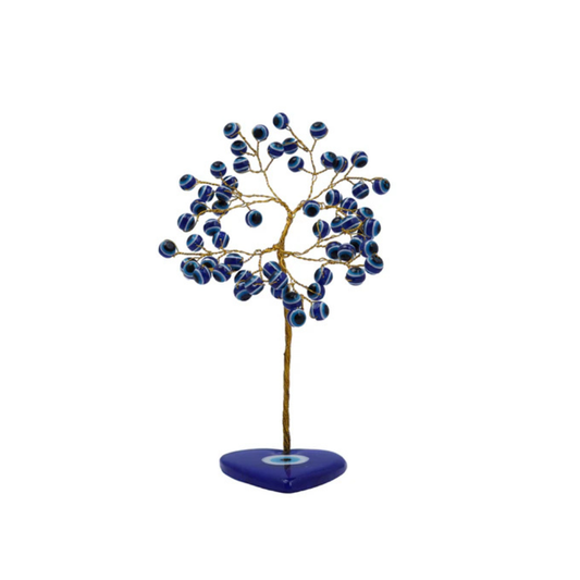 Handmade crystal tree with natural gemstones for energy balance, positivity, and home decoration