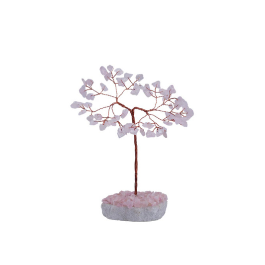 Rose Quartz Stone Crystal Tree (60 Beads)