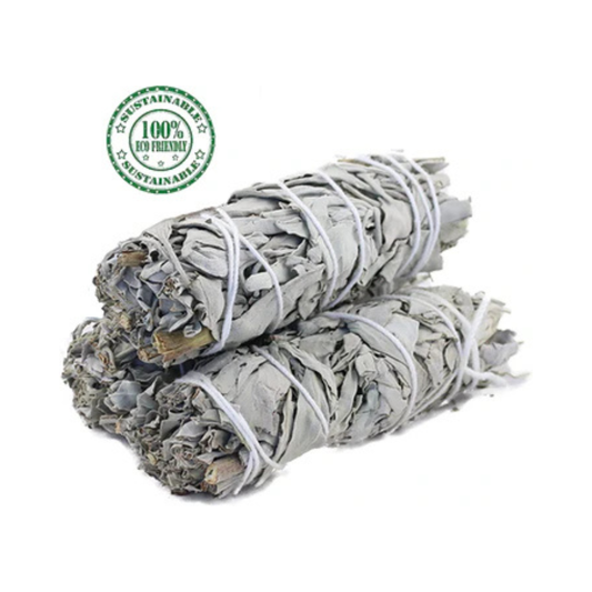 White Sage Smudge Sticks with Smudge Guide (3 PK)
