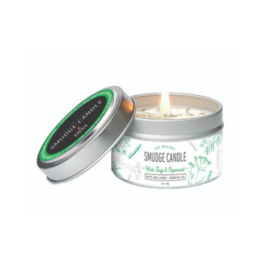 Soul Sticks, White Sage & Peppermint Smudge Candle (3.5 OZ)