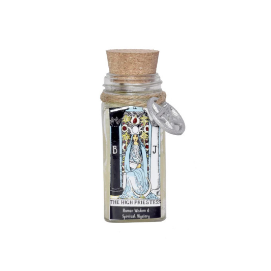 The High Priestess Tarot Card Smudge Candle (6 OZ)
