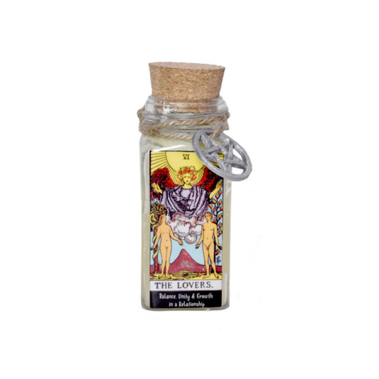 The Lovers Tarot Card Smudge Candle (6 OZ)