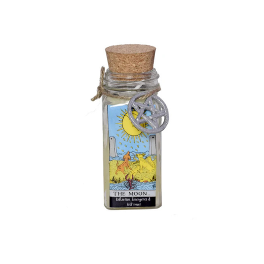 The Moon Tarot Card Smudge Candle (6 OZ)