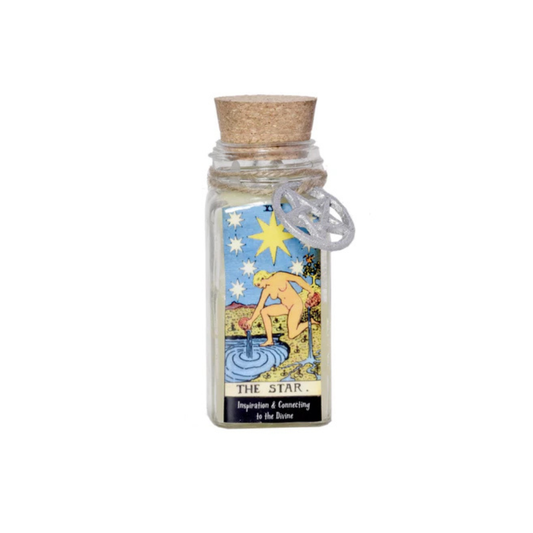 The Star Tarot Card Smudge Candle (6 OZ)