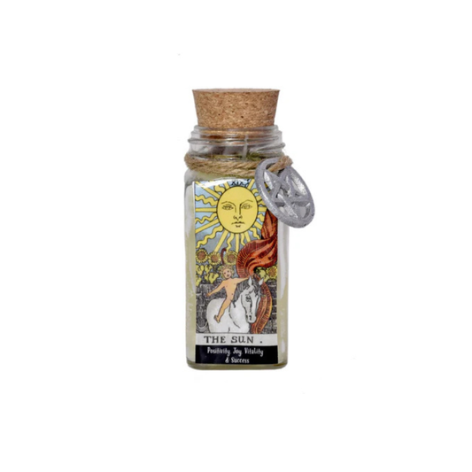 The Sun Tarot Card Smudge Candle (6 OZ)