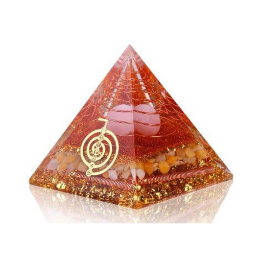 REIKI AVENTURINE ORGONITE CRYSTAL PYRAMID (80 MM)