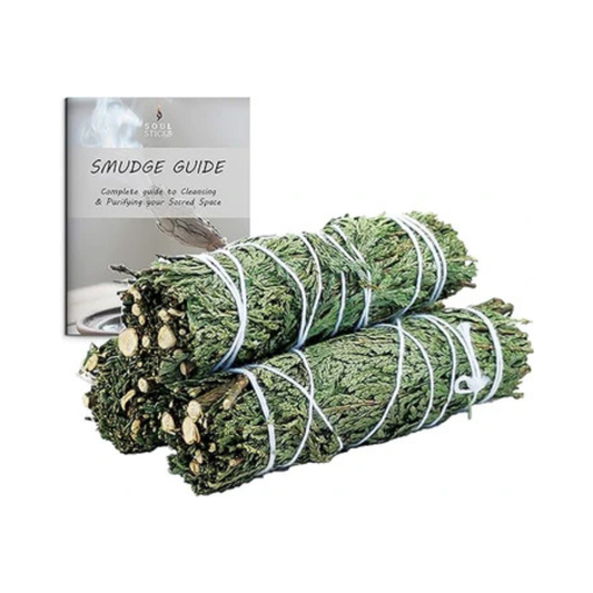 Cedar Sage Smudge Sticks with Smudge Guide (3 PK)