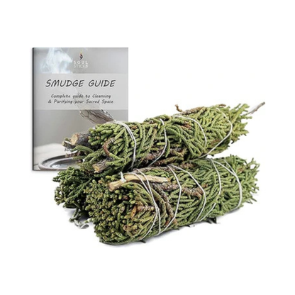Juniper Sage Smudge Sticks with Smudge Guide, 3-Pack