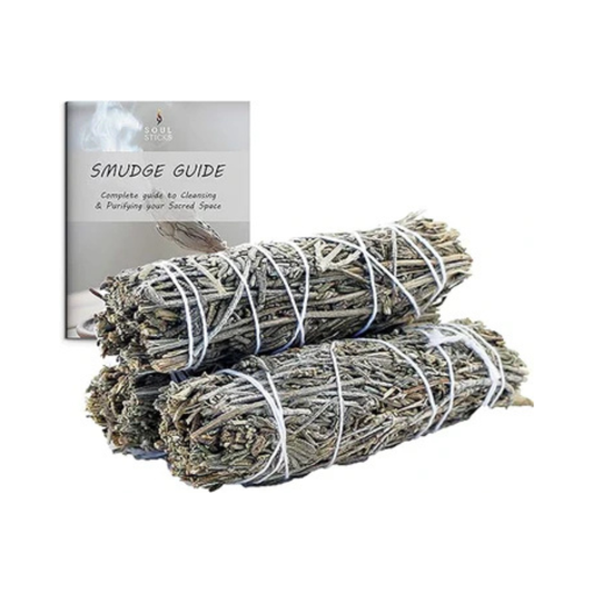 Lavender Sage Smudge Sticks with Smudge Guide (3 PK)