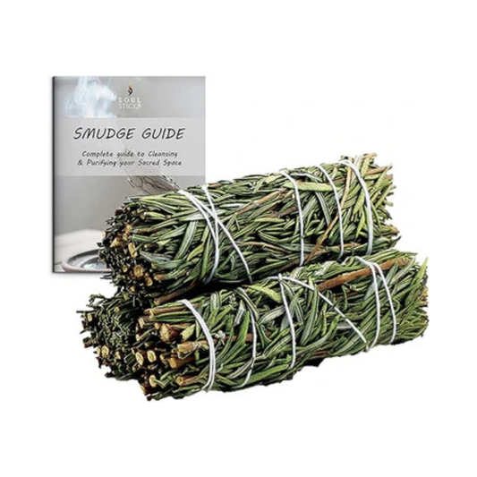 Rosemary Sage Smudge Sticks with Smudge Guide (3 PK)