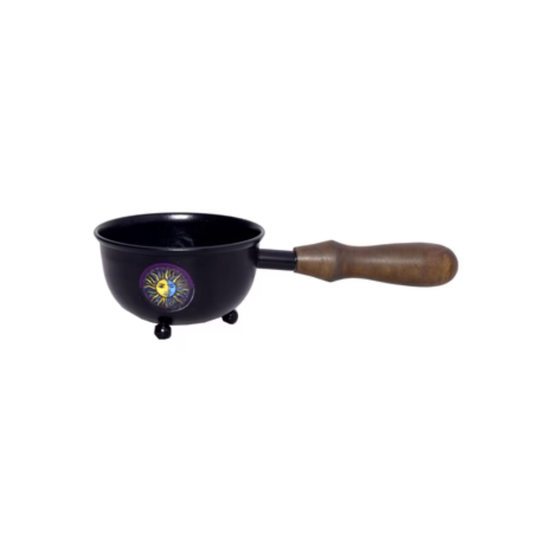 Celestial Small Smudge Pot Burner with Handle