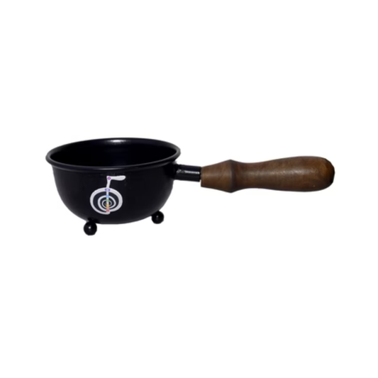 7 Chakras Small Smudge Pot Burner with Handle