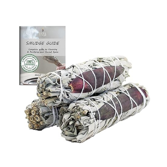 Dream Floral Sage Smudge Sticks with Smudge Guide (3 PK)