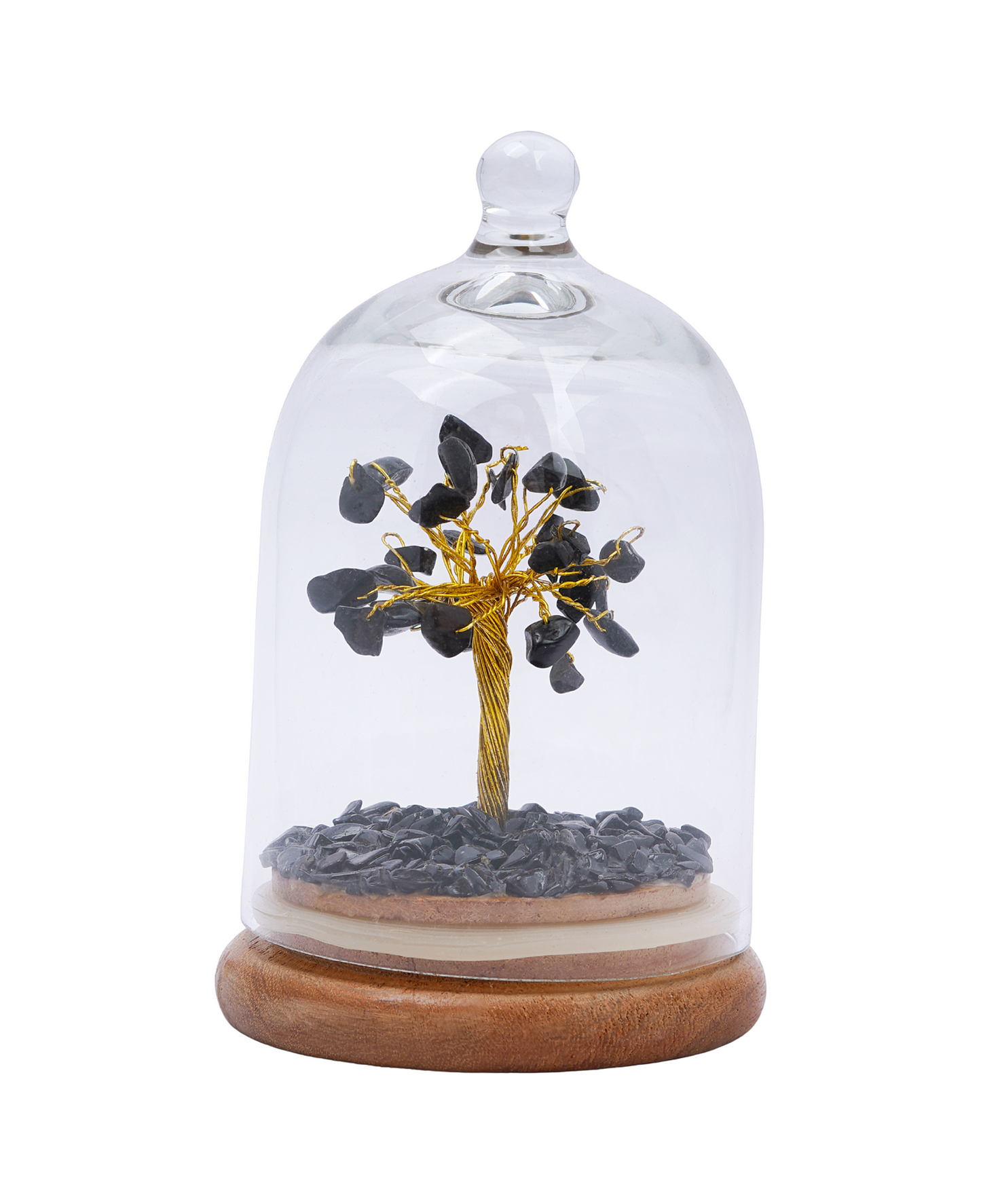 Black Tourmaline Crystal Dome Tree