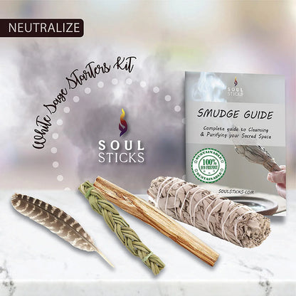 White Sage Smudge Kit with Guide