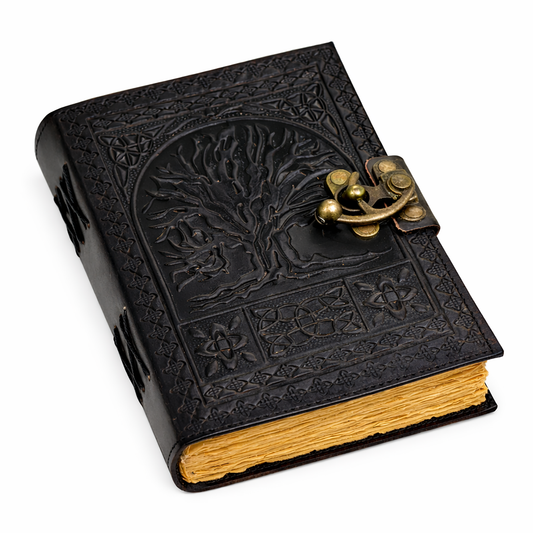 200 Page Leather Embossed Tree of Life Journal (5 x 7 in.)