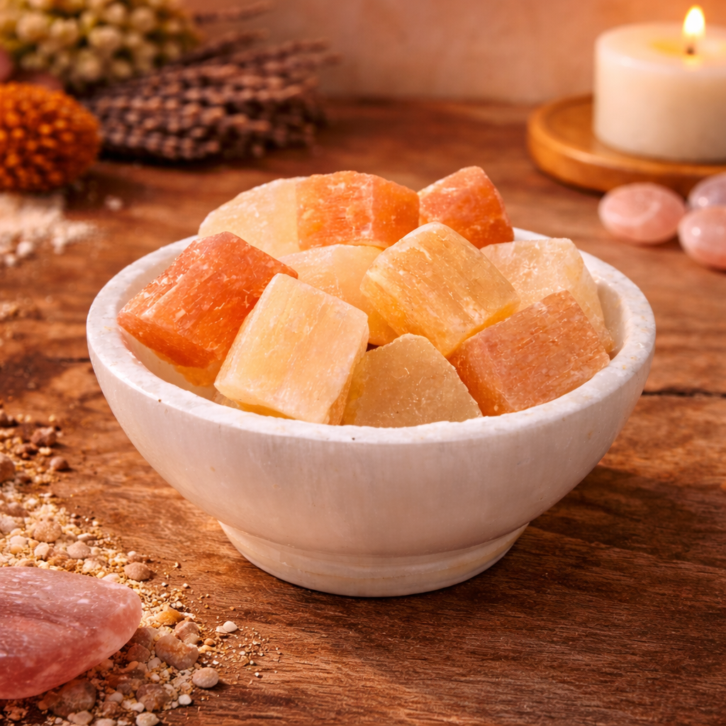 Selenite Fire Bowl (3")