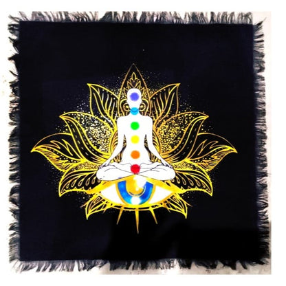 Mystical altar cloth for spiritual rituals, meditation, and ceremonial use