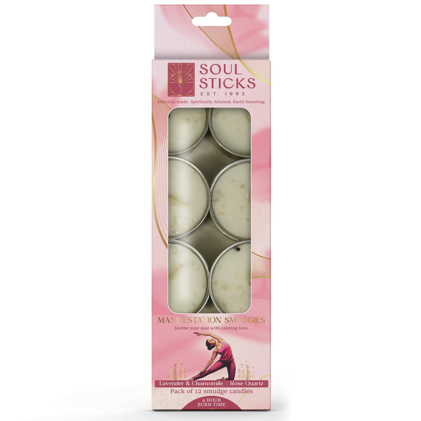 Packaged Manifestation Smudgies - Calming & Loving Energy shown on a plain background
