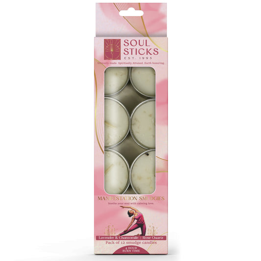 Packaged Manifestation Smudgies - Calming & Loving Energy shown on a plain background