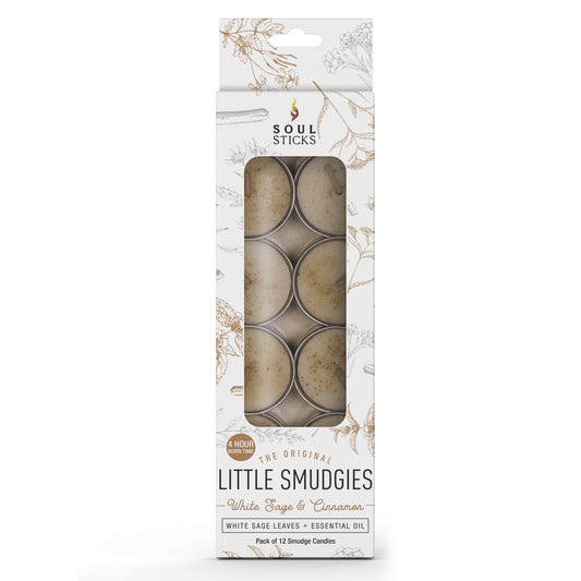 Soul Sticks, 'Little Smudgies' White Sage & Cinnamon Smudge Candles Pack