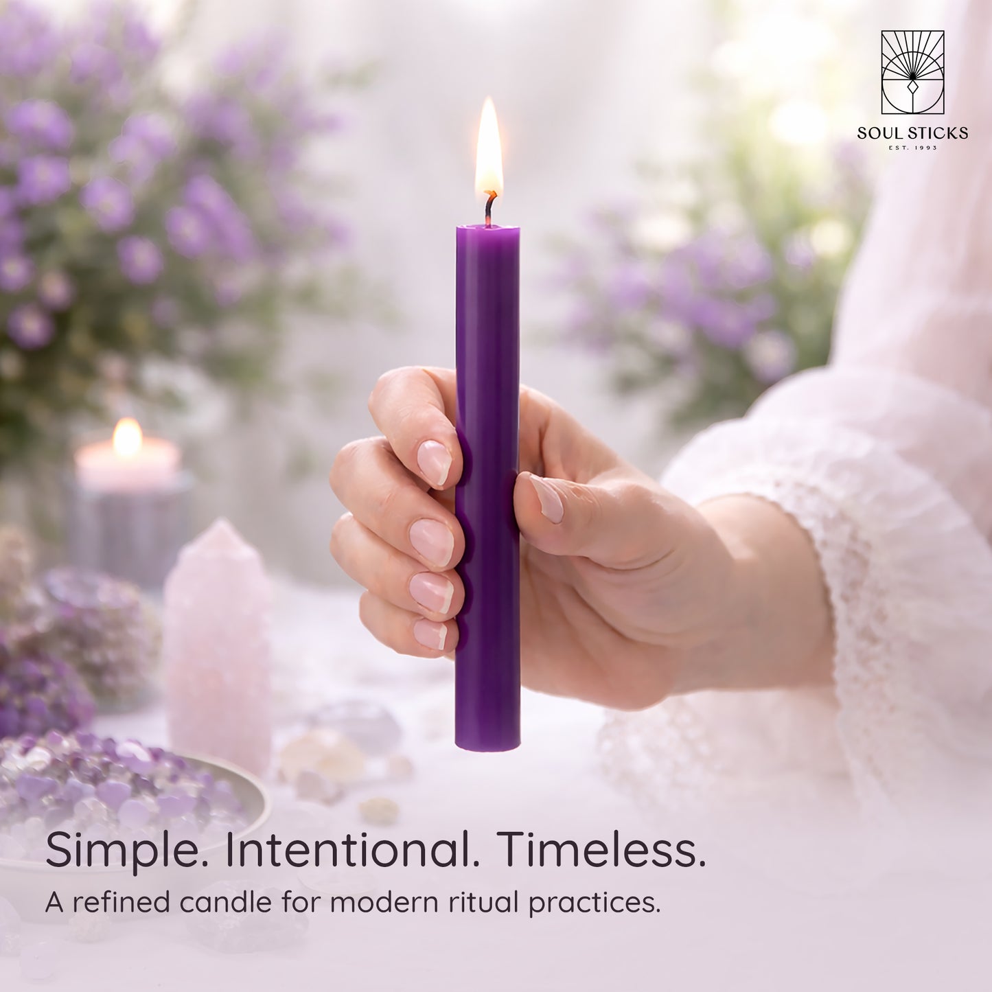 SOUL STICKS 4" Premium Magic Spell Chime Taper Candles Bulk 20 Pack for Rituals, Ceremonies, Meditation, Altar and Spells