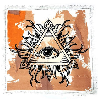 Mystical altar cloth for spiritual rituals, meditation, and ceremonial use
