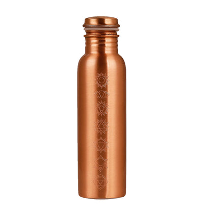 Handmade copper water bottle for hydration, detox, and wellness benefits.