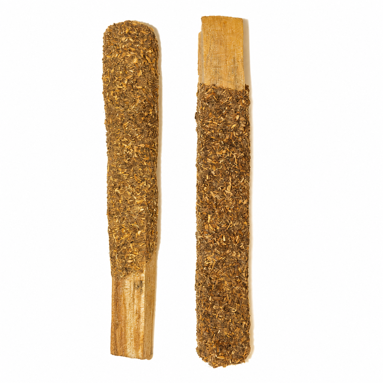 Palo Santo dipped with rosemary on a white background