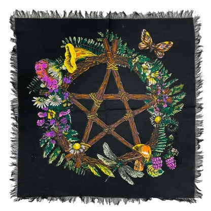 Mystical altar cloth for spiritual rituals, meditation, and ceremonial use