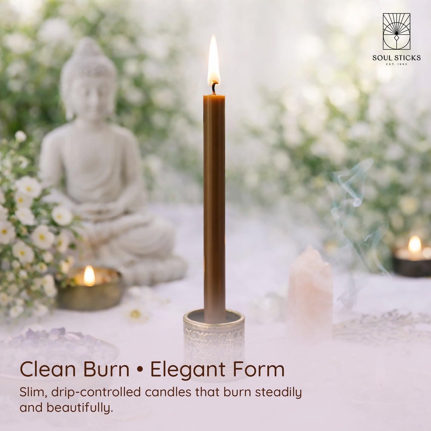 SOUL STICKS 4" Premium Magic Spell Chime Taper Candles Bulk 20 Pack for Rituals, Ceremonies, Meditation, Altar and Spells