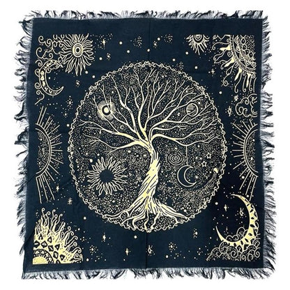 Mystical altar cloth for spiritual rituals, meditation, and ceremonial use
