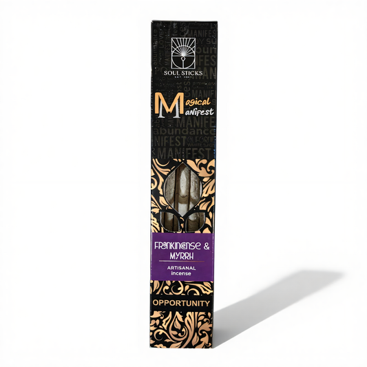 Magical Manifest Frankincense & Myrrh Incense straight-on white background product photo