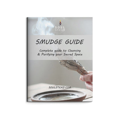 White Sage Smudge Sticks with Smudge Guide, 6-Pack